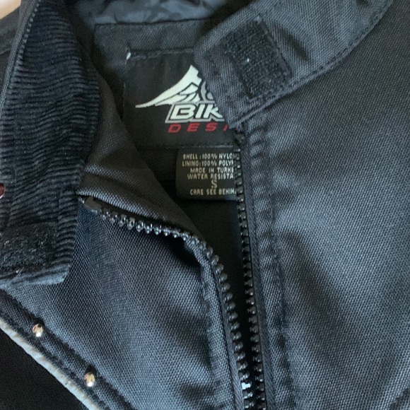 Purple flames Small USA Biker Design jacket - Picture 5 of 8